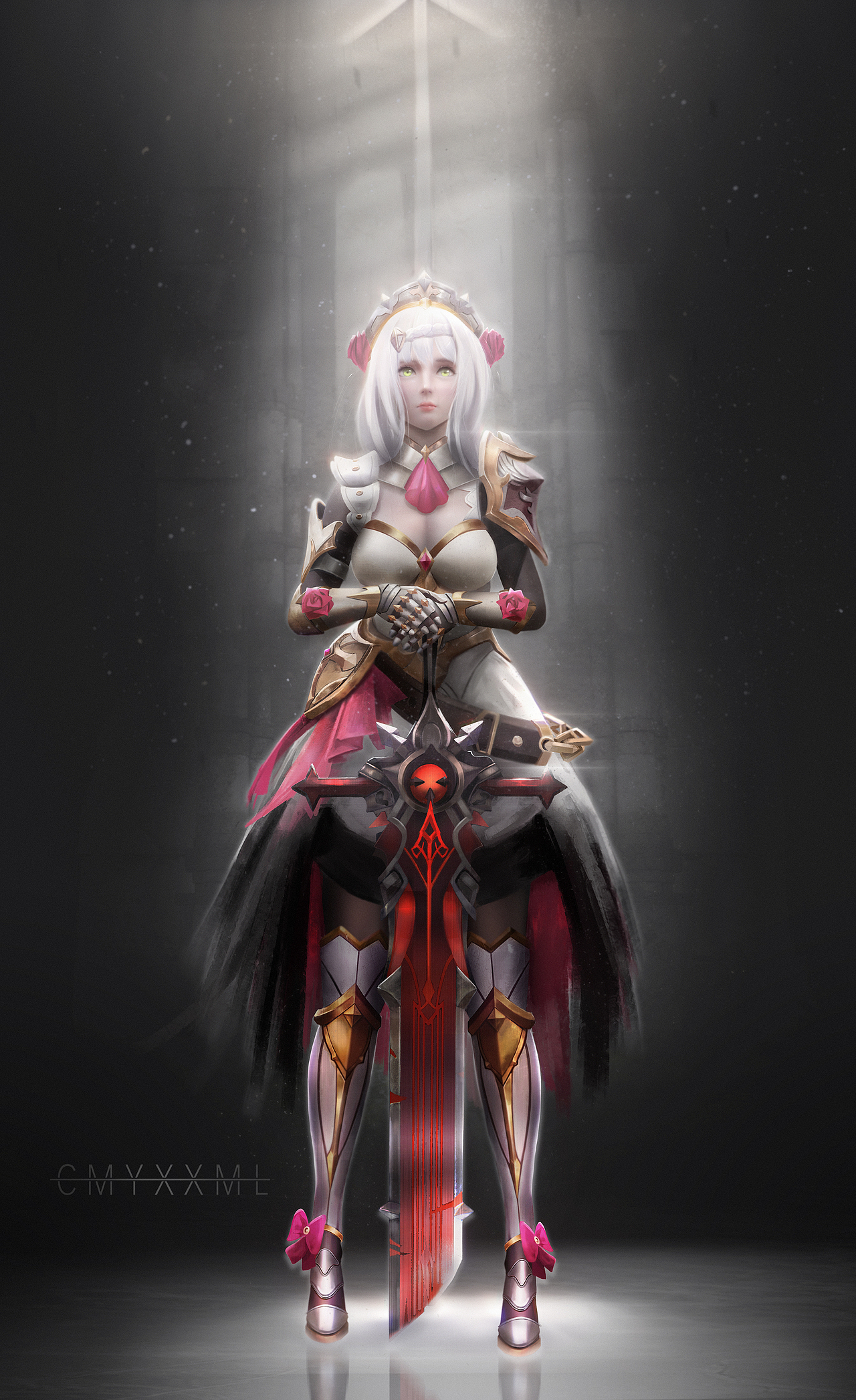 未授勋之花 诺艾尔同人（图ZMzA3NjM2NDUy） - 游戏原画 - 站酷设计师cmyxxml原创素材 - 站酷ZCOOL