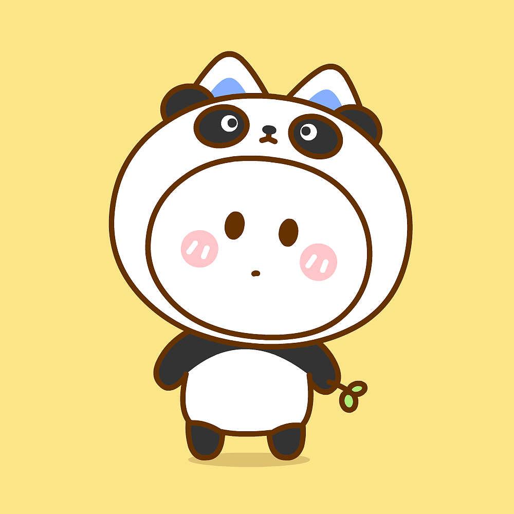 桃小仙 熊猫   微信表情 卡通动漫 头像壁纸 表情包 可爱情侣 可爱