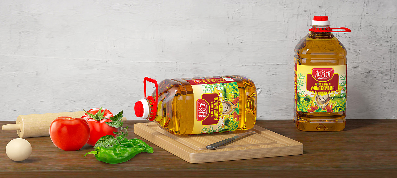 外星部落案例 | 潤谷坊 — 吃油要健康 認(rèn)準(zhǔn)潤谷坊（圖ZMzE1MzIyMjI4） - 生活用品 - 站酷設(shè)計(jì)師外星部落快銷咨詢原創(chuàng)素材 - 站酷ZCOOL