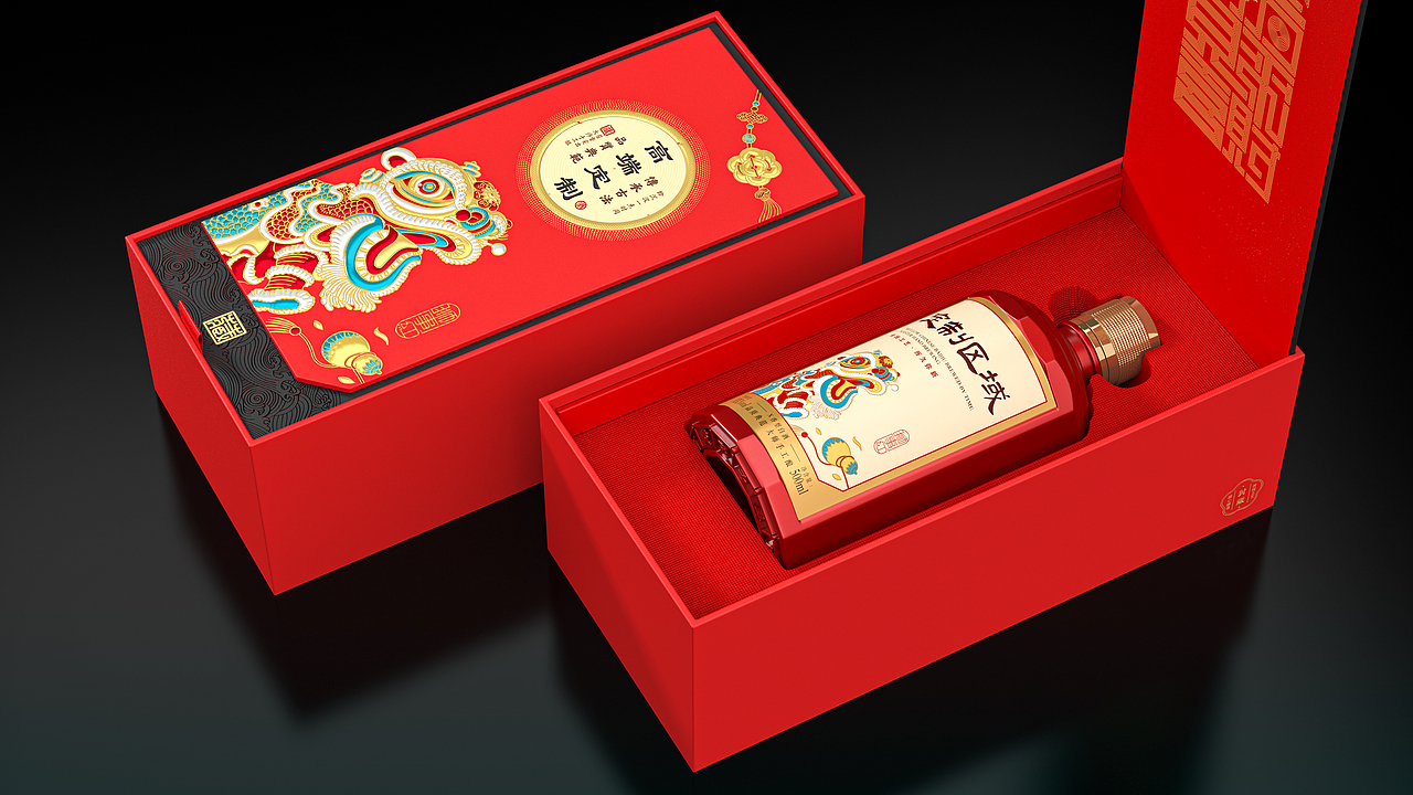 狮子红（图ZMzQ5MzQ4ODA4） - 包装 - 站酷设计师两杯原创素材 - 站酷ZCOOL