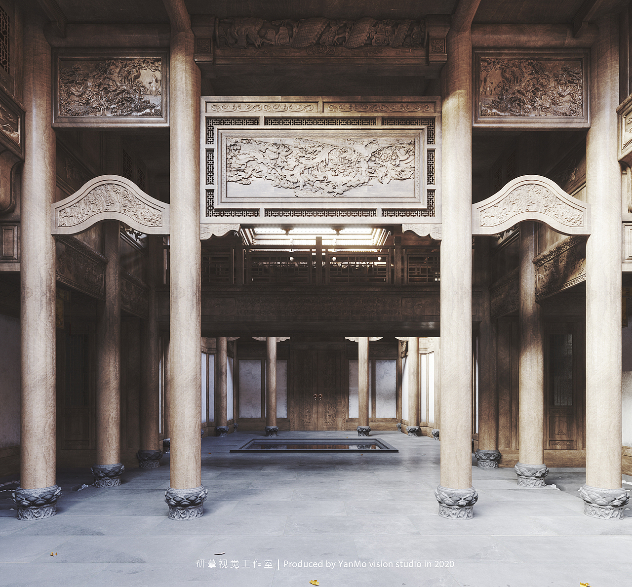 研摹视觉-古建效果图作品（图ZMzE5ODI1MjY0） - 建筑设计 - 站酷设计师研摹视觉原创素材 - 站酷ZCOOL