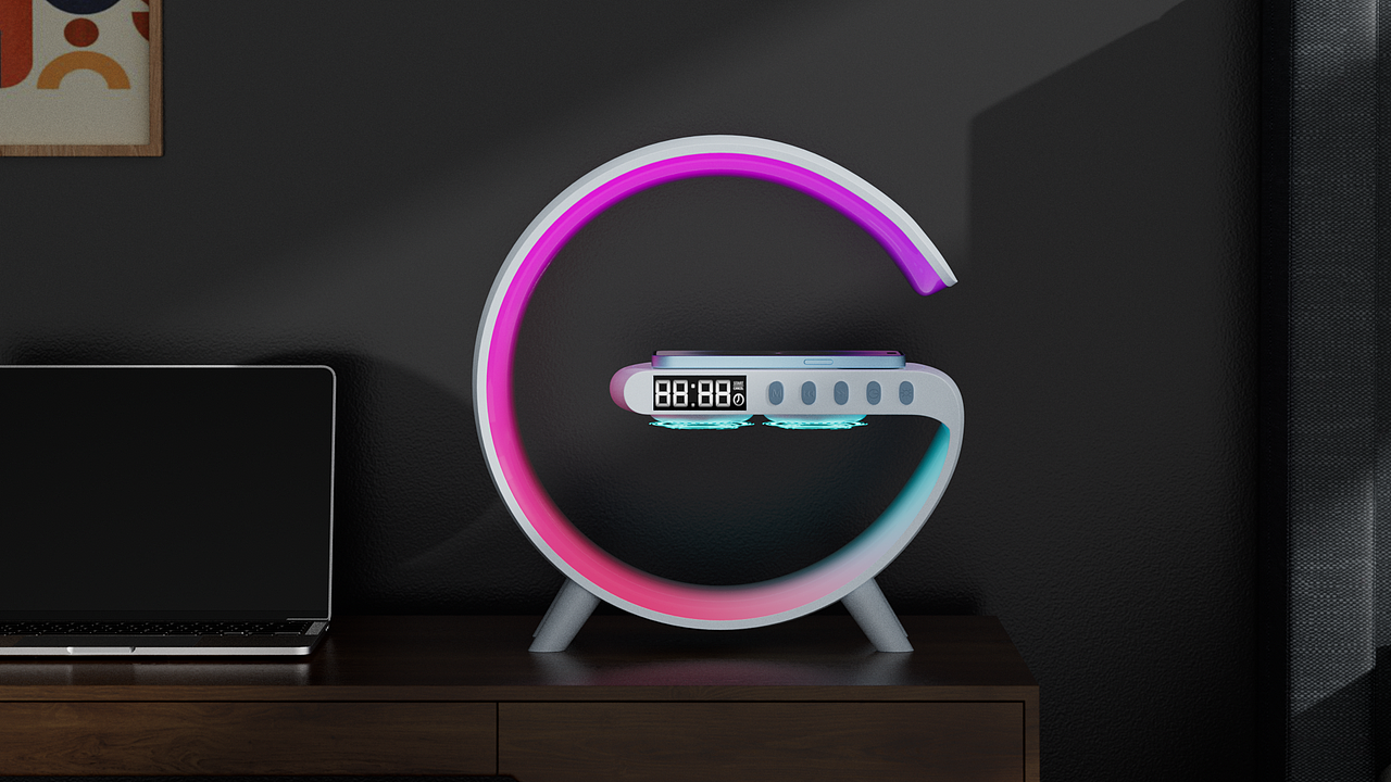 无线充音乐台灯