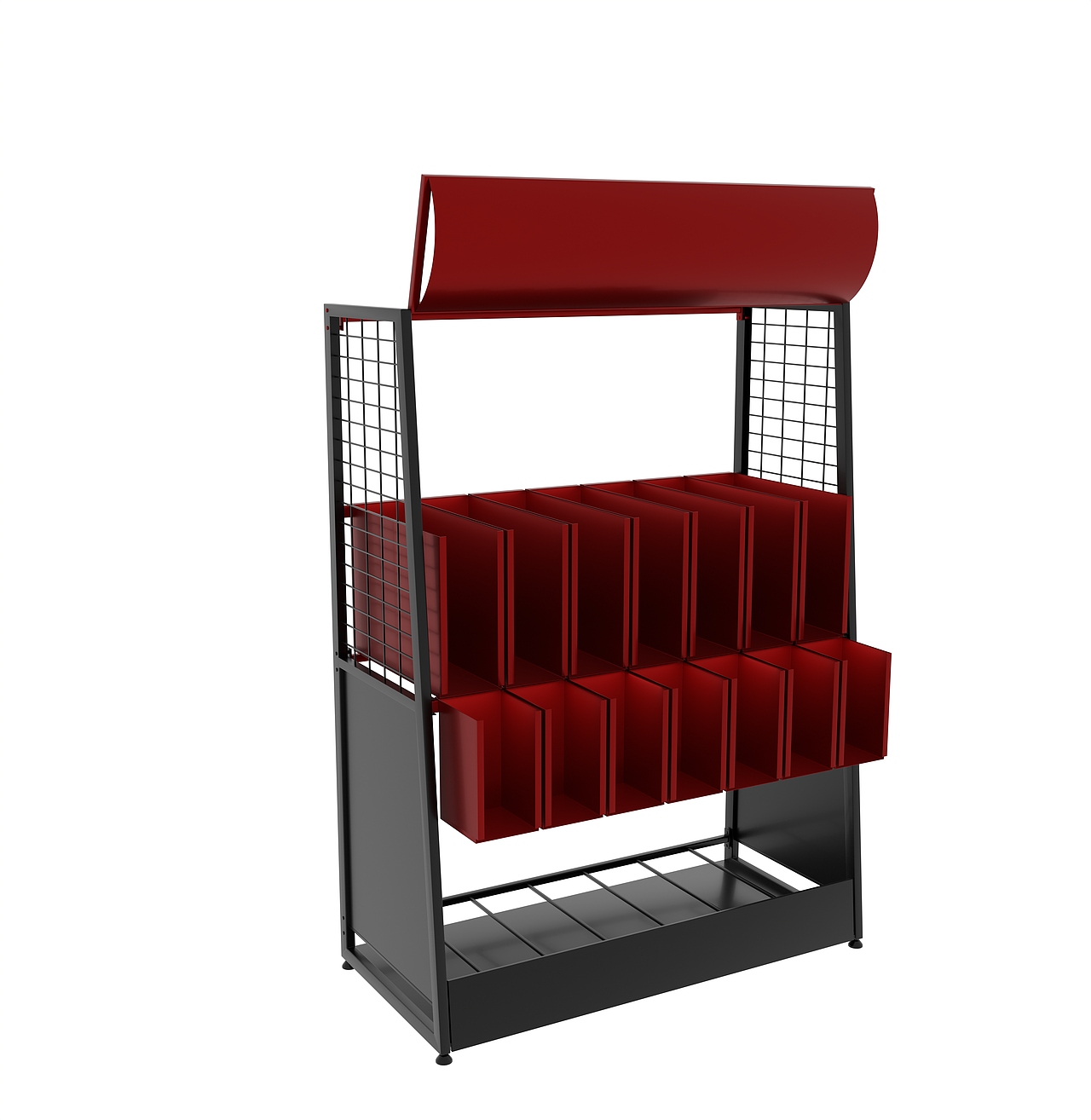 多功能组合货架-建模渲染效果图