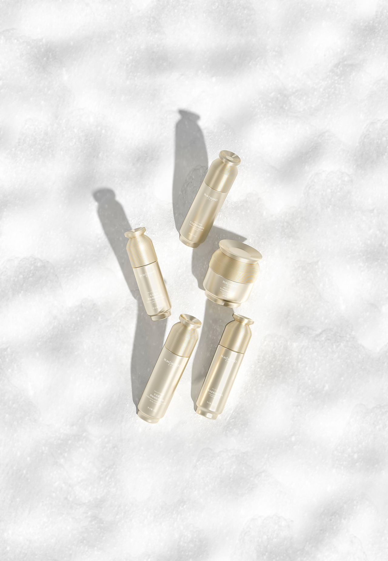 护肤品套盒渲染