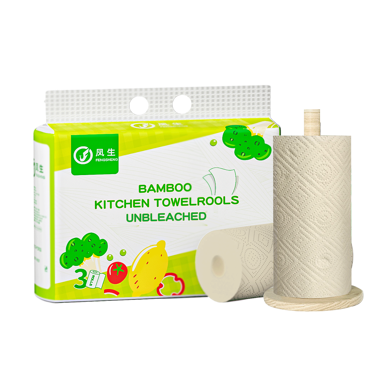 纸巾白底图渲染