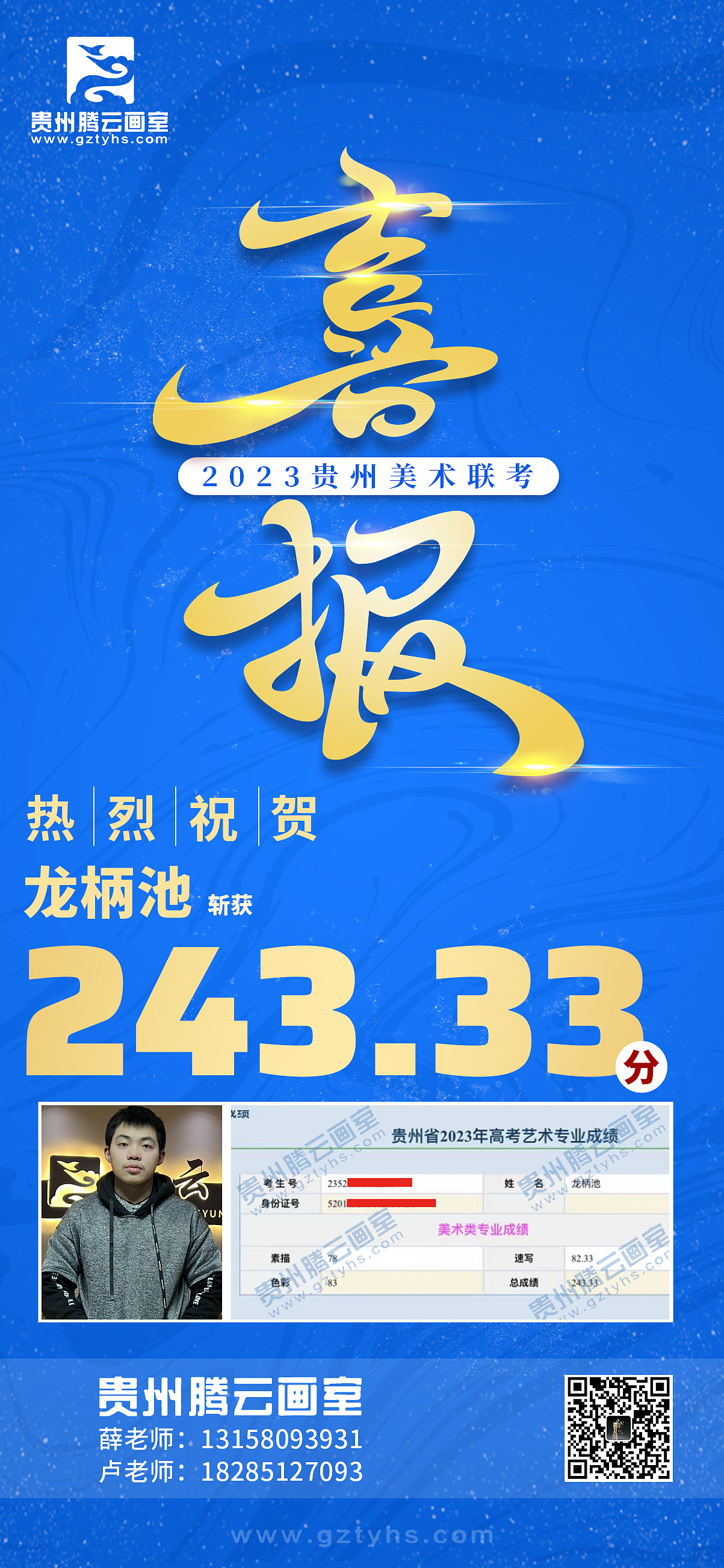 腾云画室2023喜报