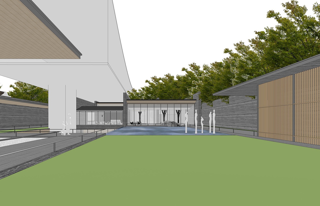 仁恒置地示范区景观SU模型下载