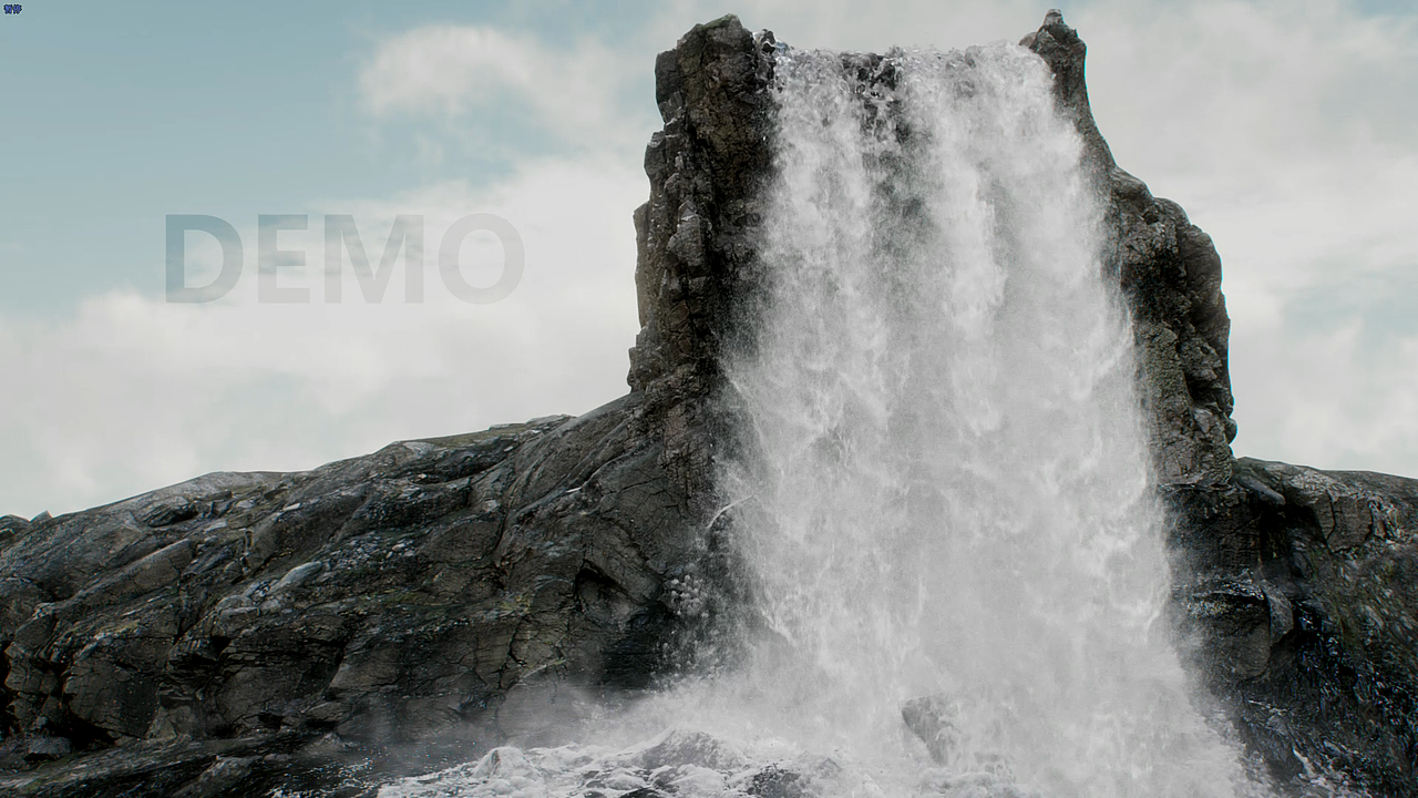 HOUDINI瀑布特效流体解算