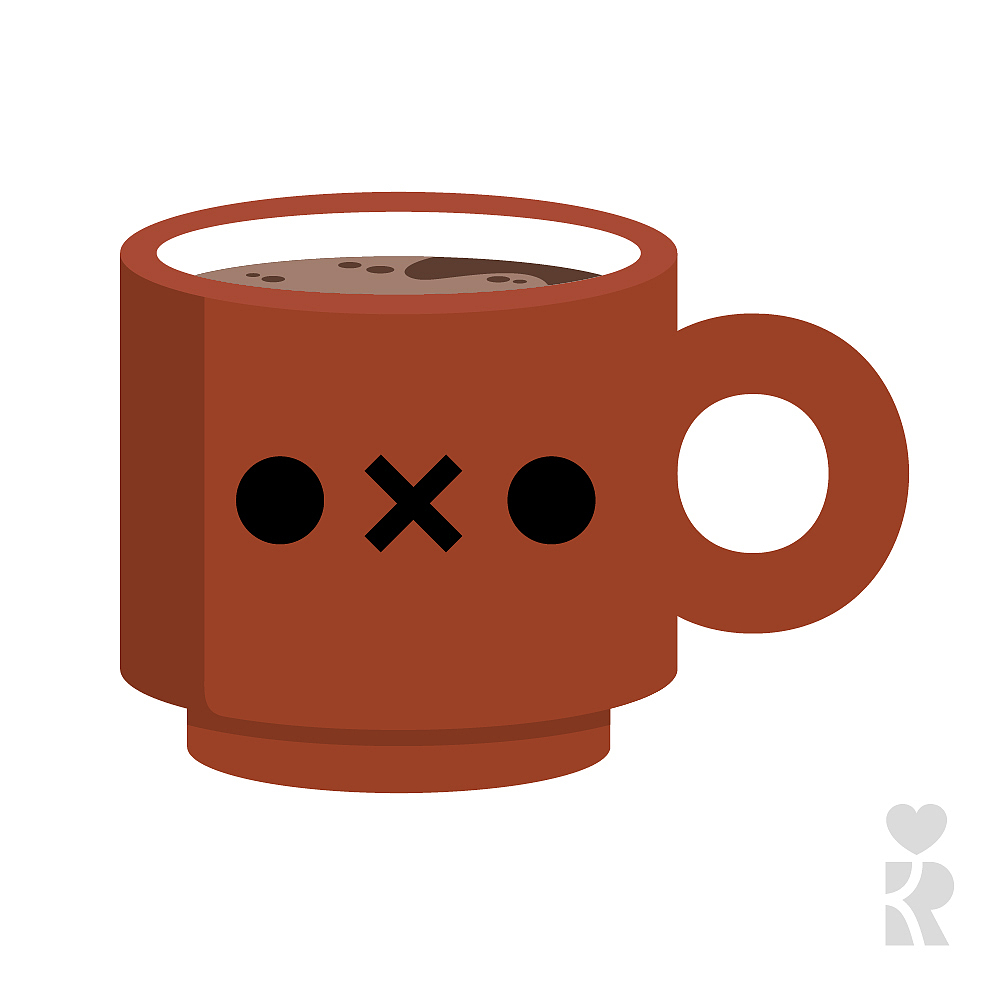 ROCOFE(裸咖啡)可爱高颜值咖啡杯马克杯