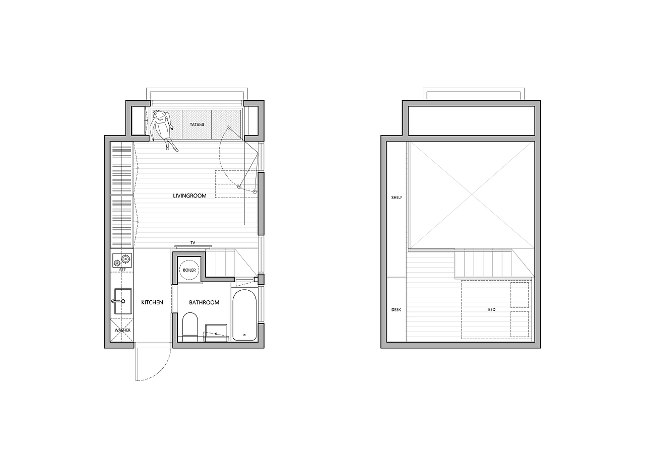 小公寓系列——22m²（图ZMzQ5MDIwNTY4） - 家装设计 - 站酷设计师做豬要低調原创素材 - 站酷ZCOOL
