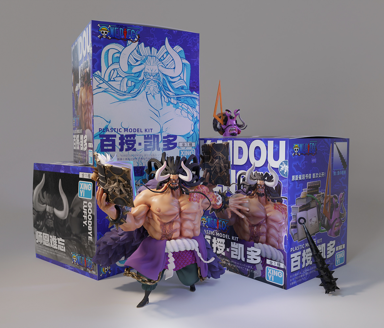 ONE PIECE - 百授·凯多 KAIDO SENSEI | 限定雕像（图ZMzA0NjMwNDA0） - 人物/生物 - 站酷设计师星懿Studio原创素材 - 站酷ZCOOL