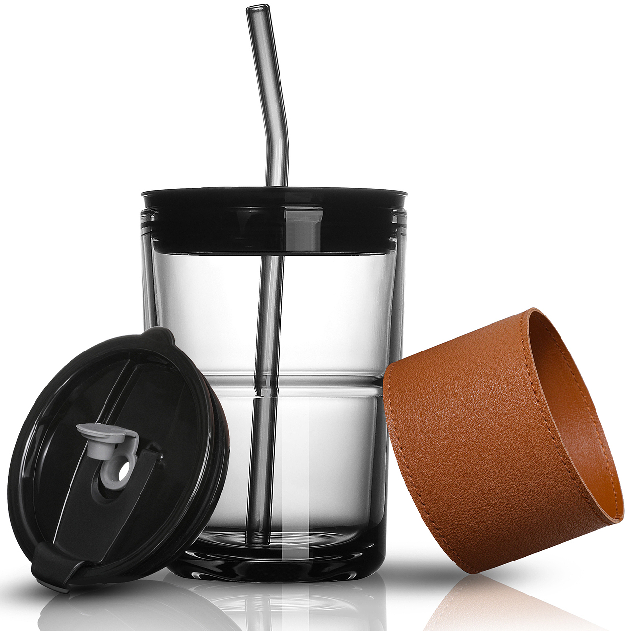 金洲视觉亚马逊摄影设计精修图拍摄玻璃材质透明玻璃瓶