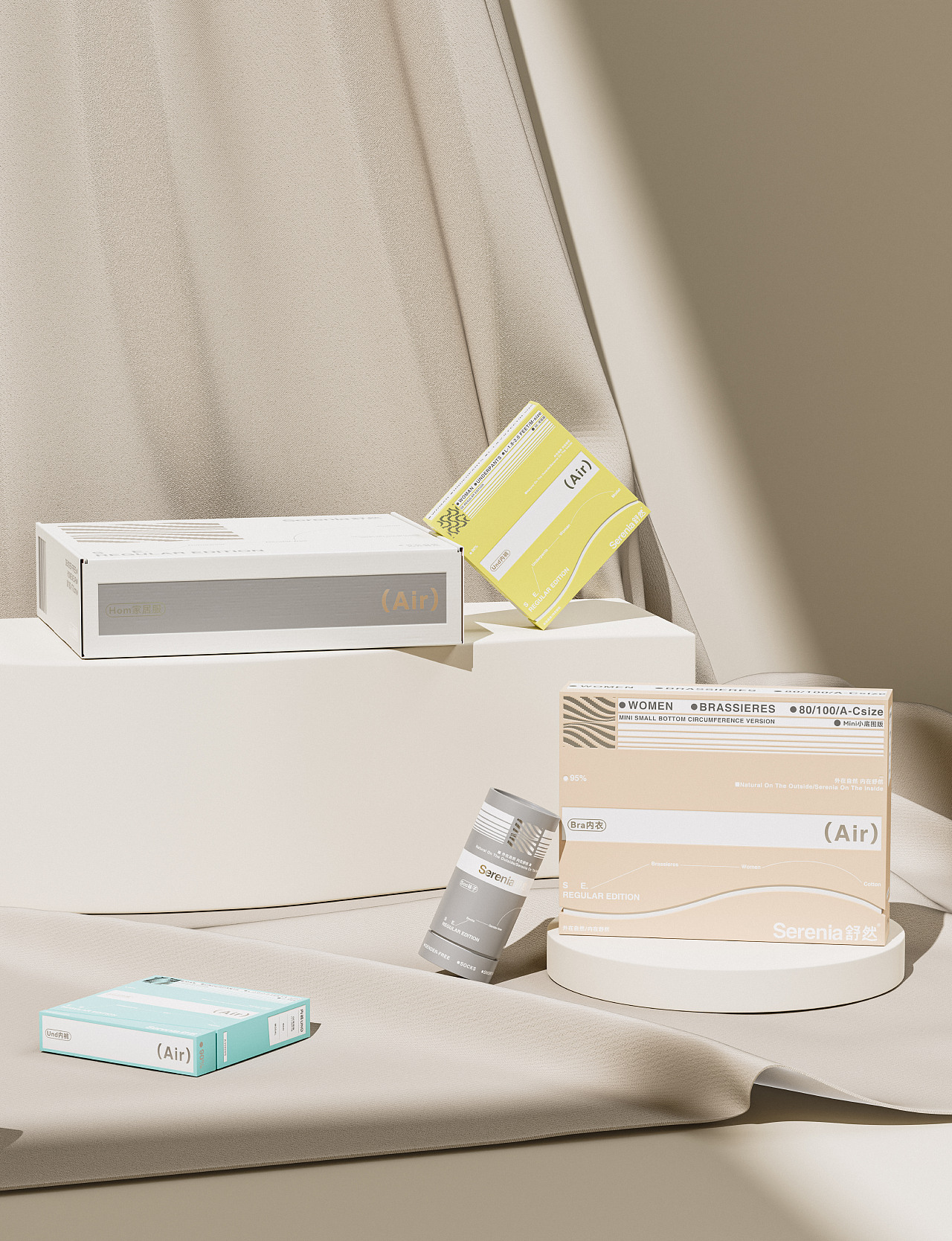 Serenia舒然 | 内衣包装升级 | 为舒适定义标准（图ZMzU5NTQ3MTI4） - 包装 - 站酷设计师五号选手vic原创素材 - 站酷ZCOOL