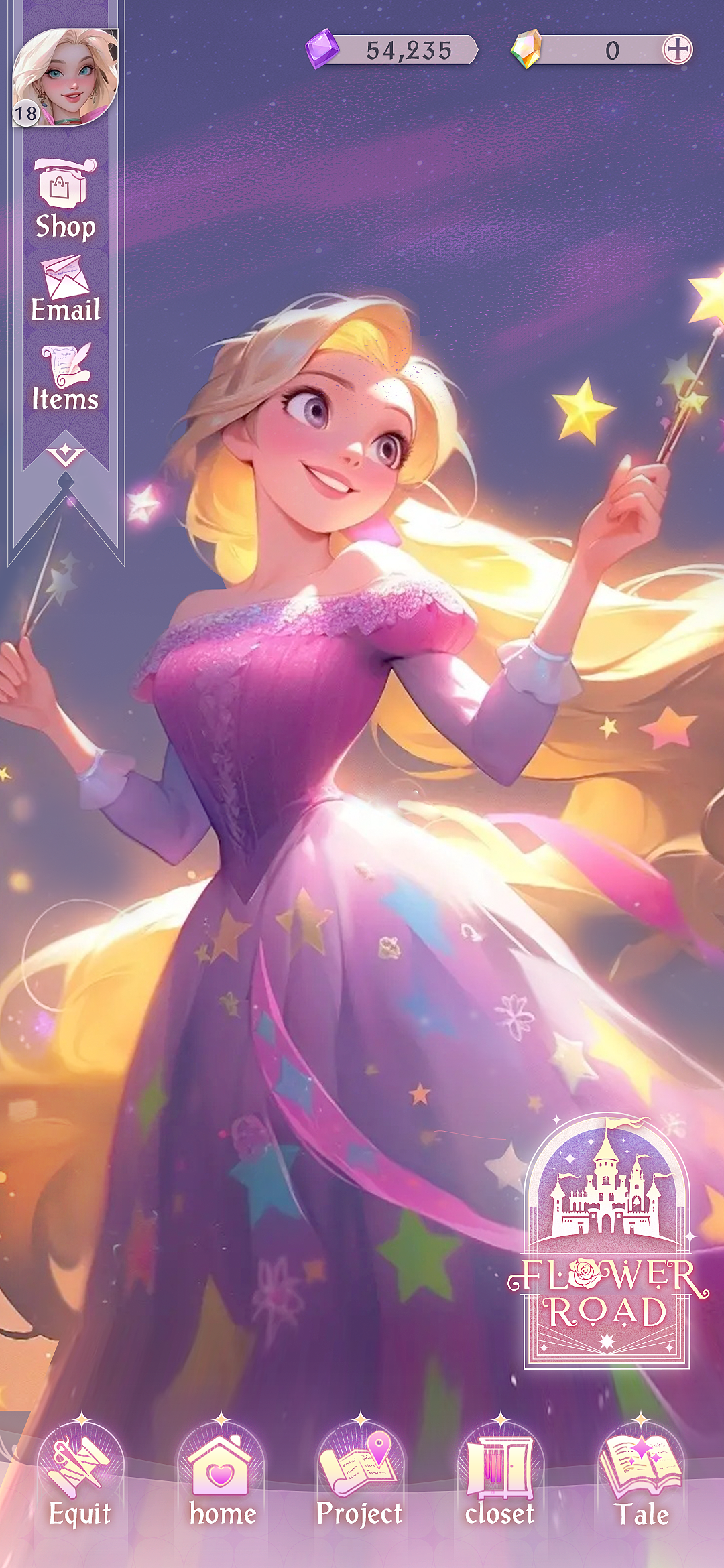 《girl-tangled》欧美卡通女性向迪士尼风格游戏UI练习（图ZMzU1MDA3MTI0） - 游戏UI - 站酷设计师花贝抵制人原创素材 - 站酷ZCOOL