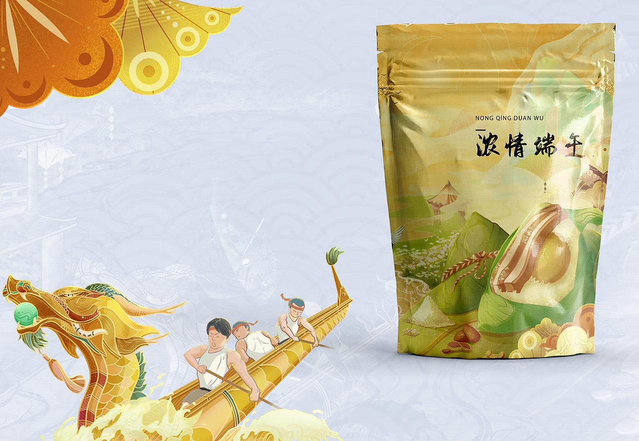 端午安康-端午节包装、插画设计