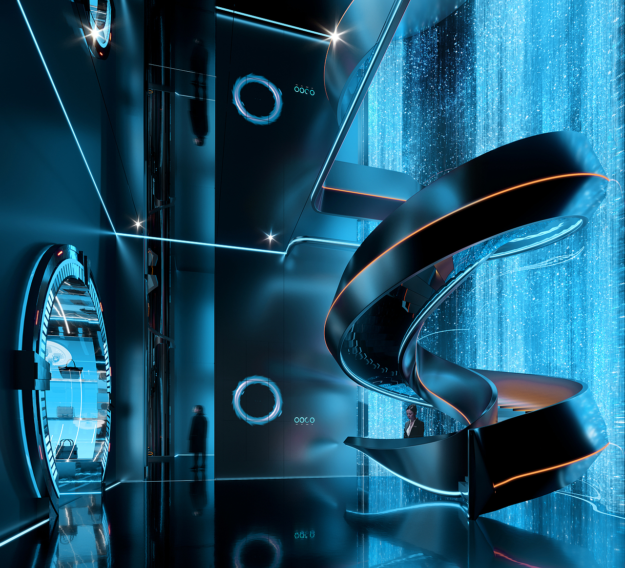 集餐厅、酒吧、卖场一体   视觉表现