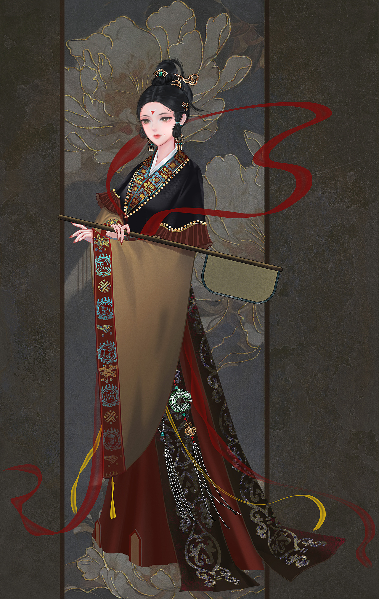 古风人物立绘插画——美人画卷系列（图ZMzU2OTYzNzky） - 艺术插画 - 站酷设计师不语_长如醉原创素材 - 站酷ZCOOL