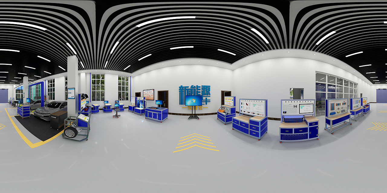 新能源汽车实训室效果预览2023（图ZMzYxNDEzODY0） - 其他空间 - 站酷设计师教学设备设计师原创素材 - 站酷ZCOOL