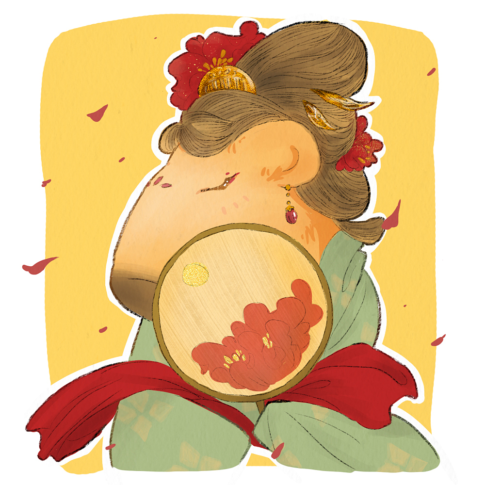 关于水豚的九个头像