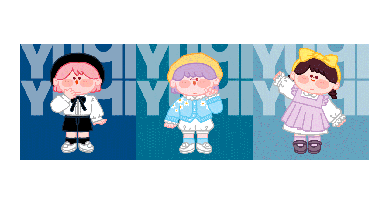Yumi人物换装（图ZMjk4MzMxNjcy） - 商业插画 - 站酷设计师肥小白原创素材 - 站酷ZCOOL