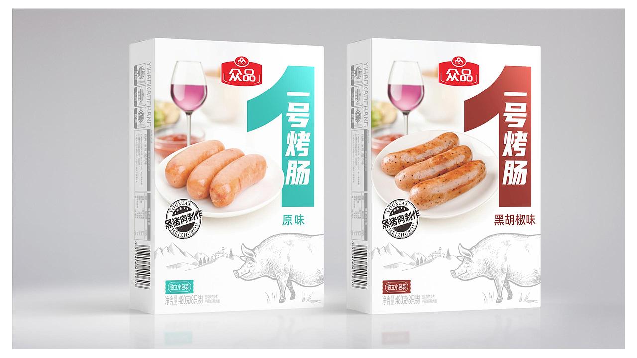 众品烤肠包装