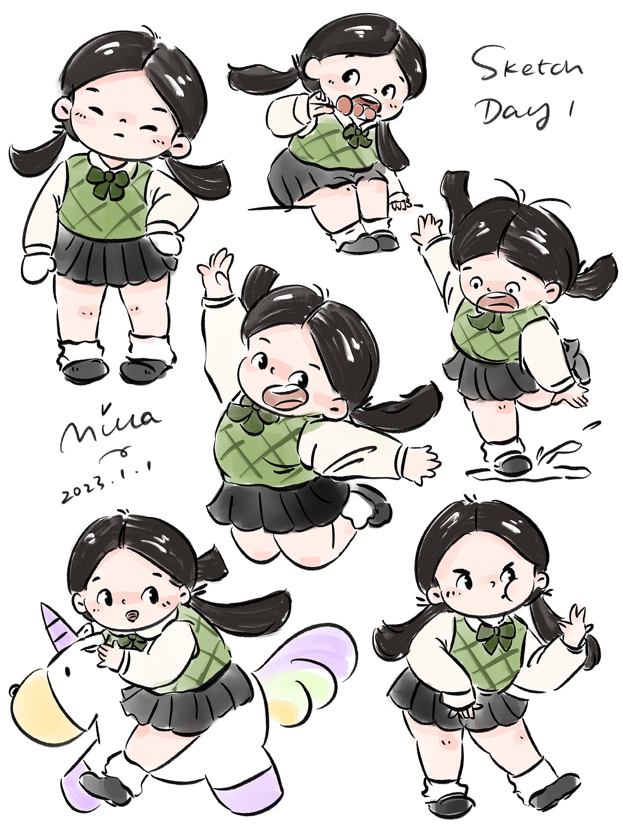 2023角色动态速写合集