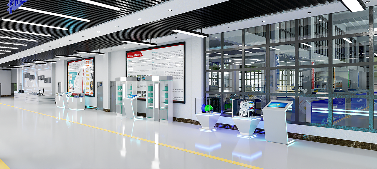 新能源汽车实训室效果预览2023（图ZMzYxNDEzODQ4） - 其他空间 - 站酷设计师教学设备设计师原创素材 - 站酷ZCOOL