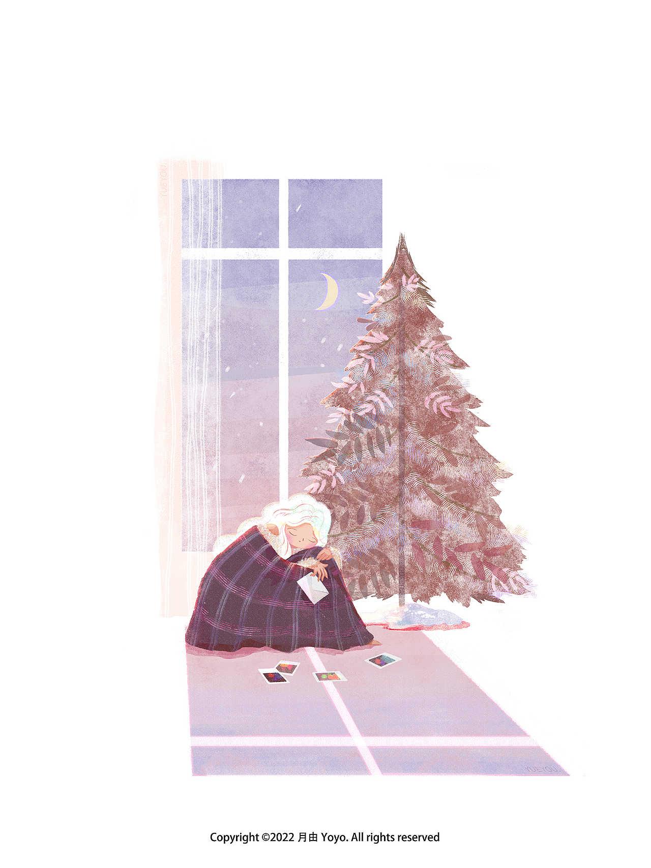 「圣诞插画合集」（图ZMzI2MDc4NTU2） - 艺术插画 - 站酷设计师月由Yoyo原创素材 - 站酷ZCOOL