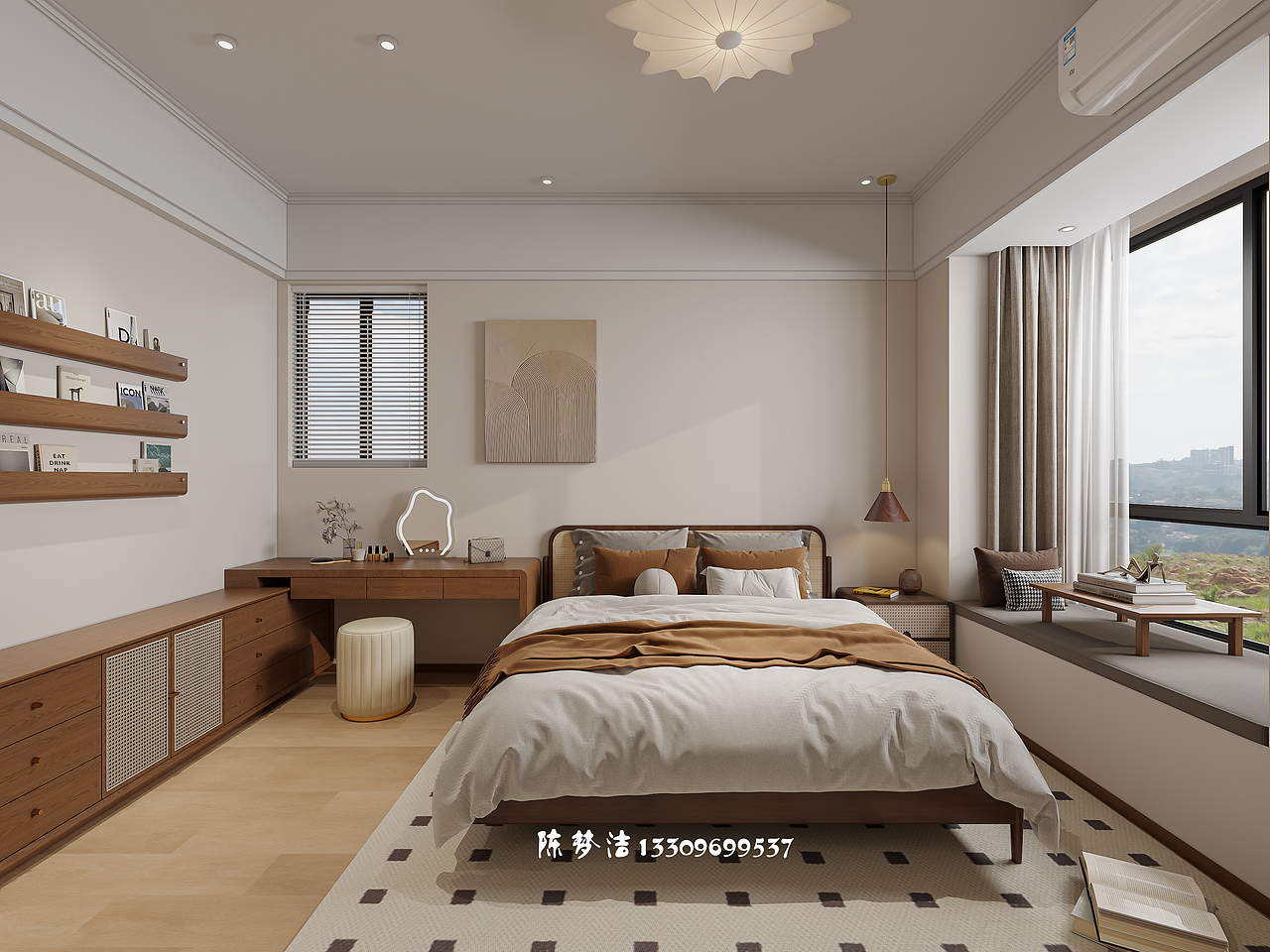 中古风之家,奶咖与木质交织出绝美电影质感