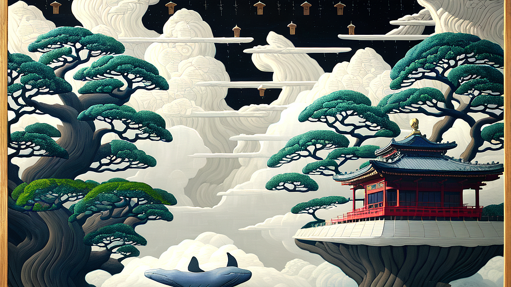 AI设计软件《如兔》内测文字生成图画。