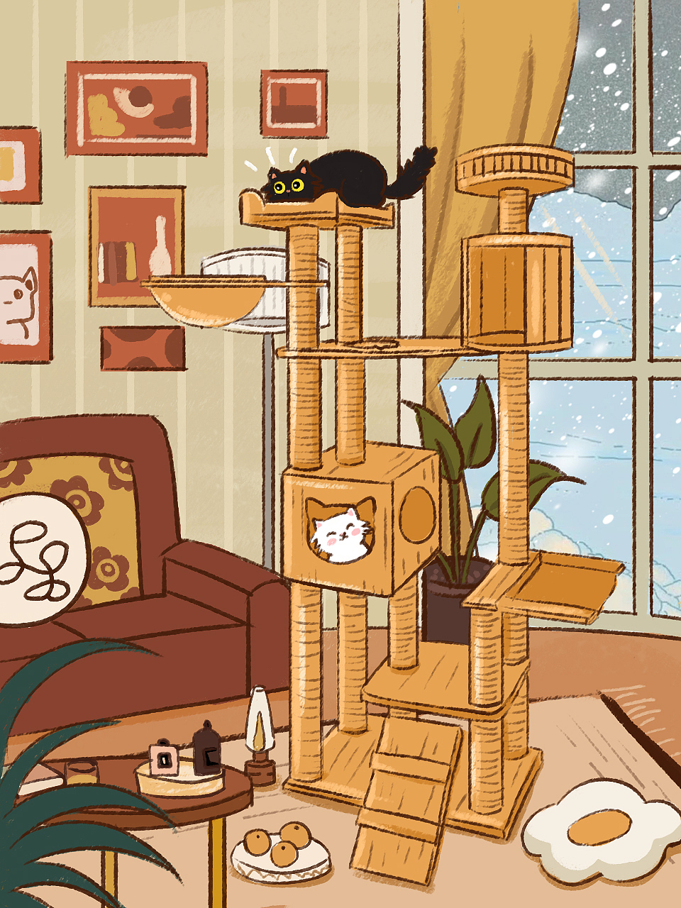 办公喵喵的日常（图ZMzYxMDc1MjY0） - 单幅漫画 - 站酷设计师luoyingegg原创素材 - 站酷ZCOOL