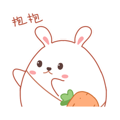 一只蛋蛋兔 微信表情包（图ZMzM5MDAxODU2） - 儿童插画 - 站酷设计师橙猫原创素材 - 站酷ZCOOL