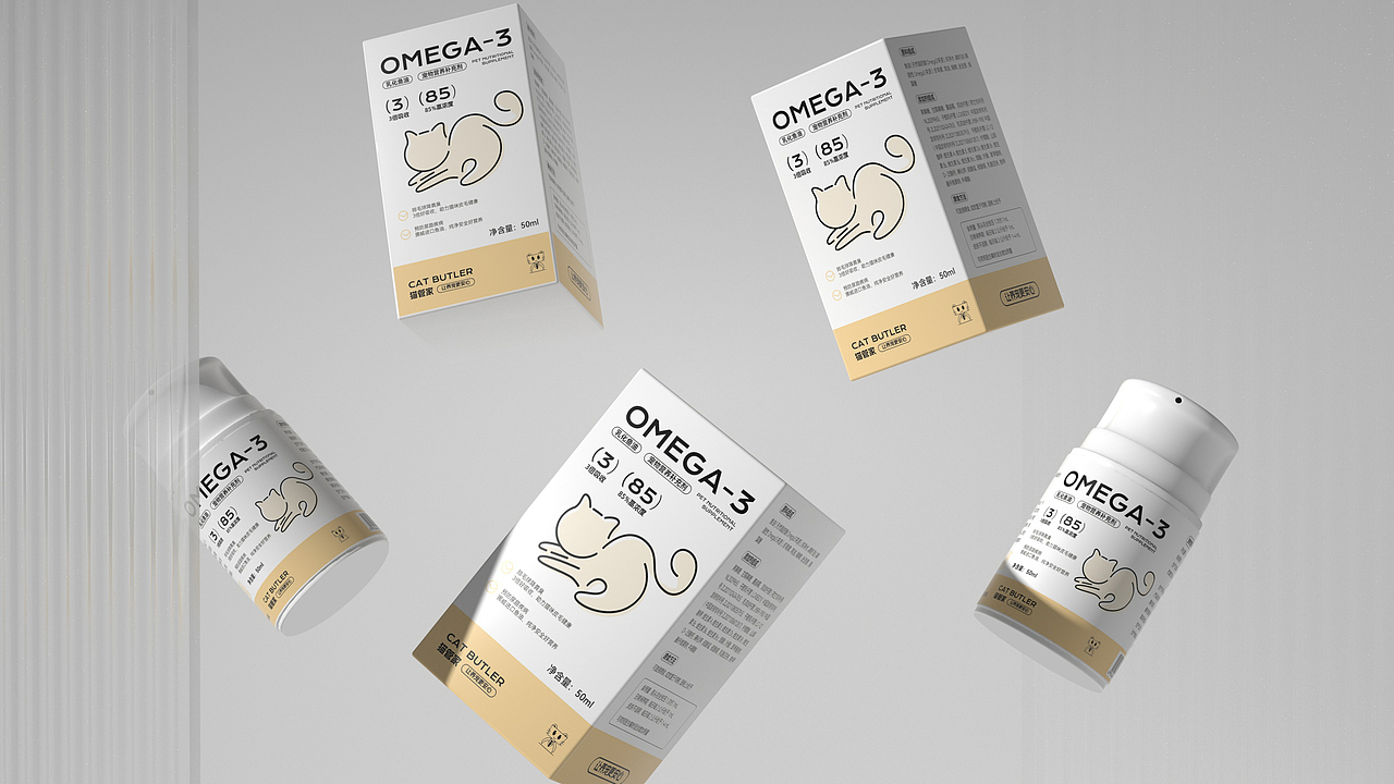 【猫管家】-宠物用品系列包装设计