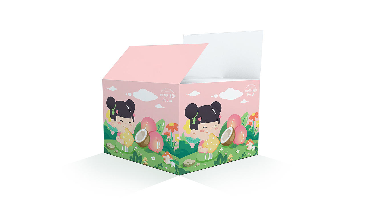 伟龙桃椰得酥-周边设计（图ZMzMzNzcwODky） - 商业插画 - 站酷设计师WuYi五姨原创素材 - 站酷ZCOOL