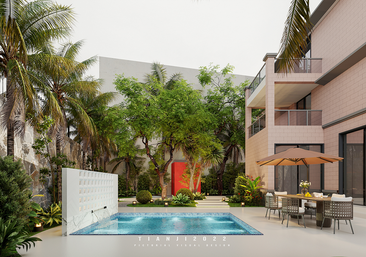 一套别墅外观（图ZMzI3ODQxODQw） - 景观设计 - 站酷设计师SLTJ原创素材 - 站酷ZCOOL