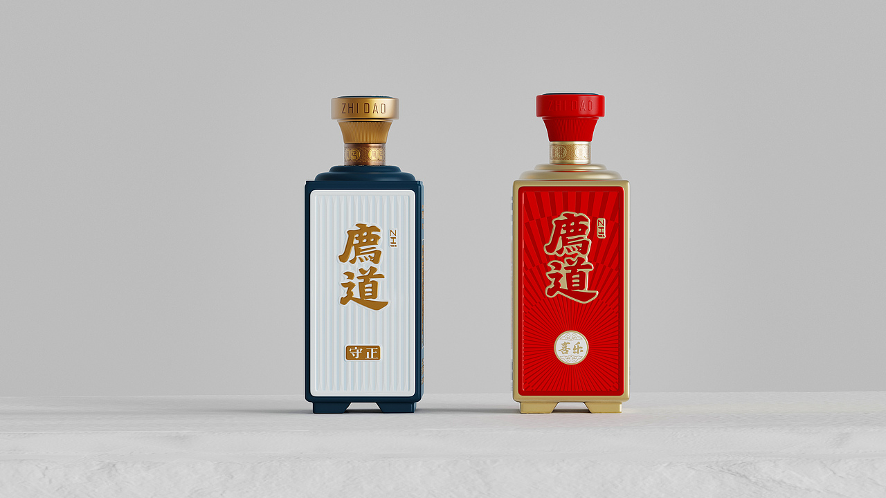TINGFU.DESIGN 廌道酒·包装渲染