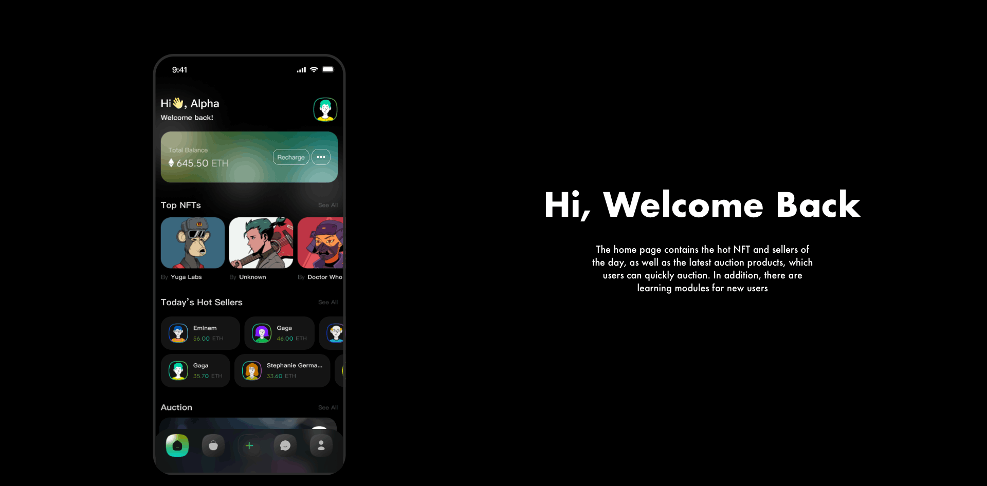 Enigma NFT Marketplace/数字藏品交易平台APP（图ZMzE4NTkwMTI0） - APP界面 - 站酷设计师theAlpha原创素材 - 站酷ZCOOL