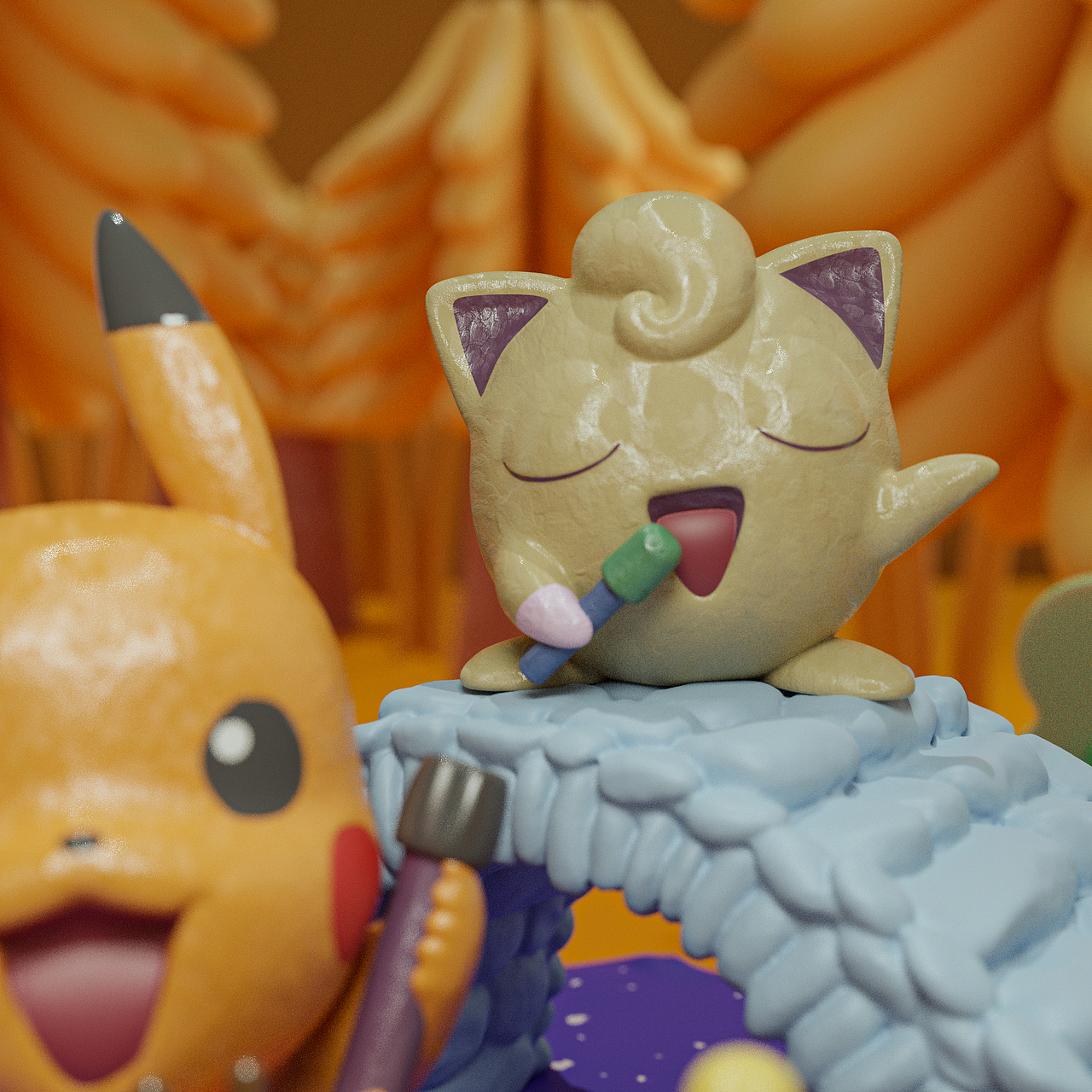 治愈系插画风格 Blender