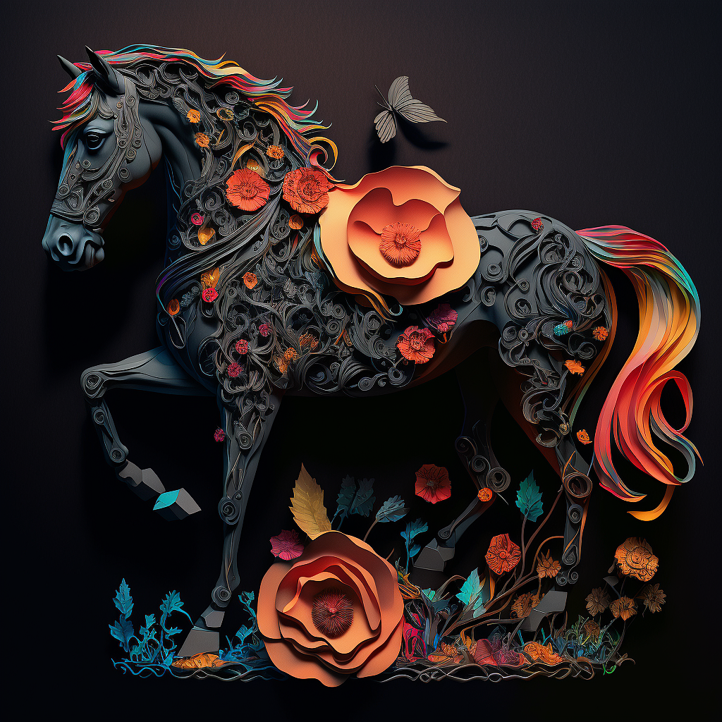 折纸风格的生肖~第三窝！（图ZMzIzOTU0NjQw） - AI作品 - 站酷设计师虾画原创素材 - 站酷ZCOOL