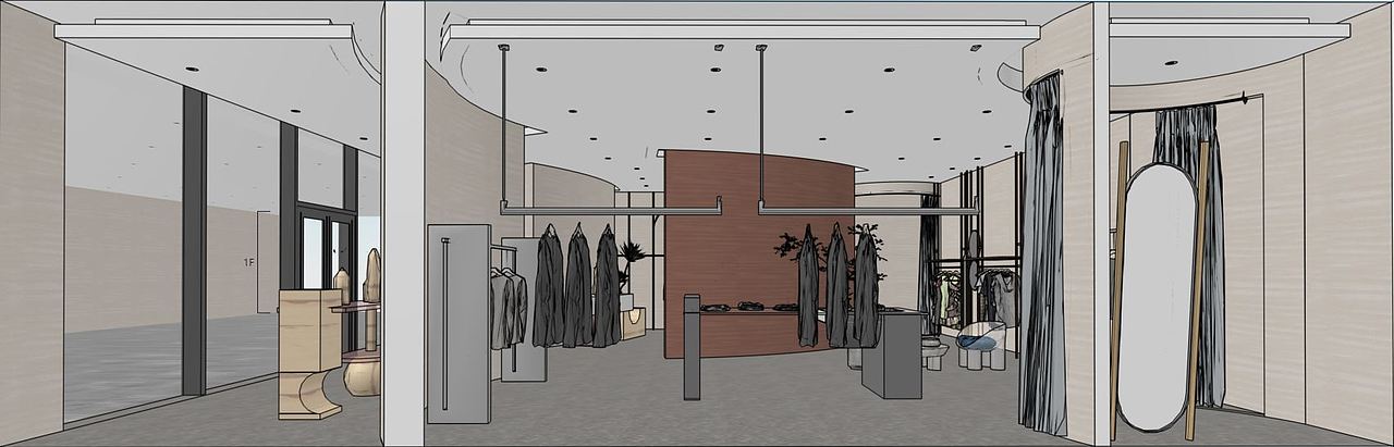 一个高定時裝店設計方案