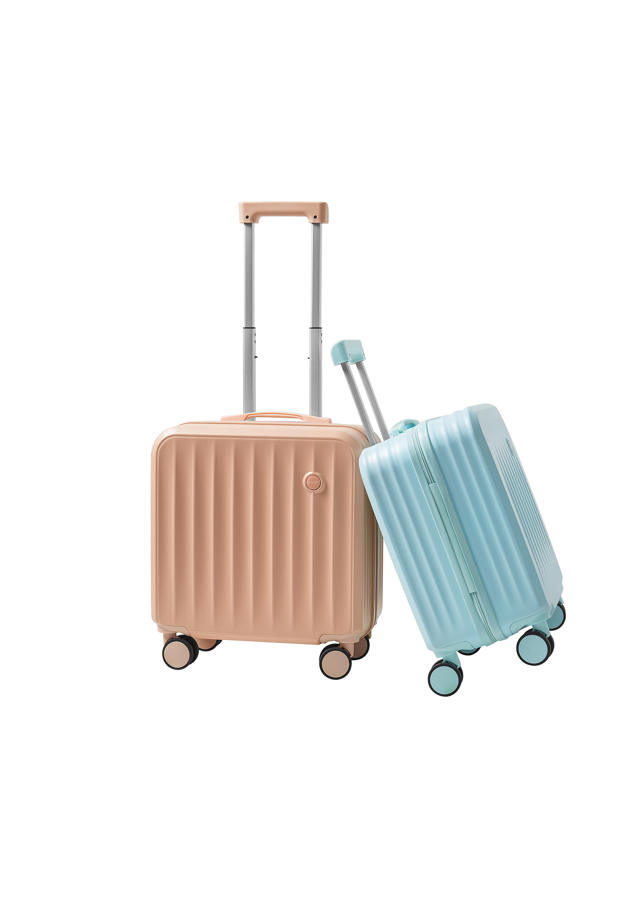 行李箱白底拍摄。