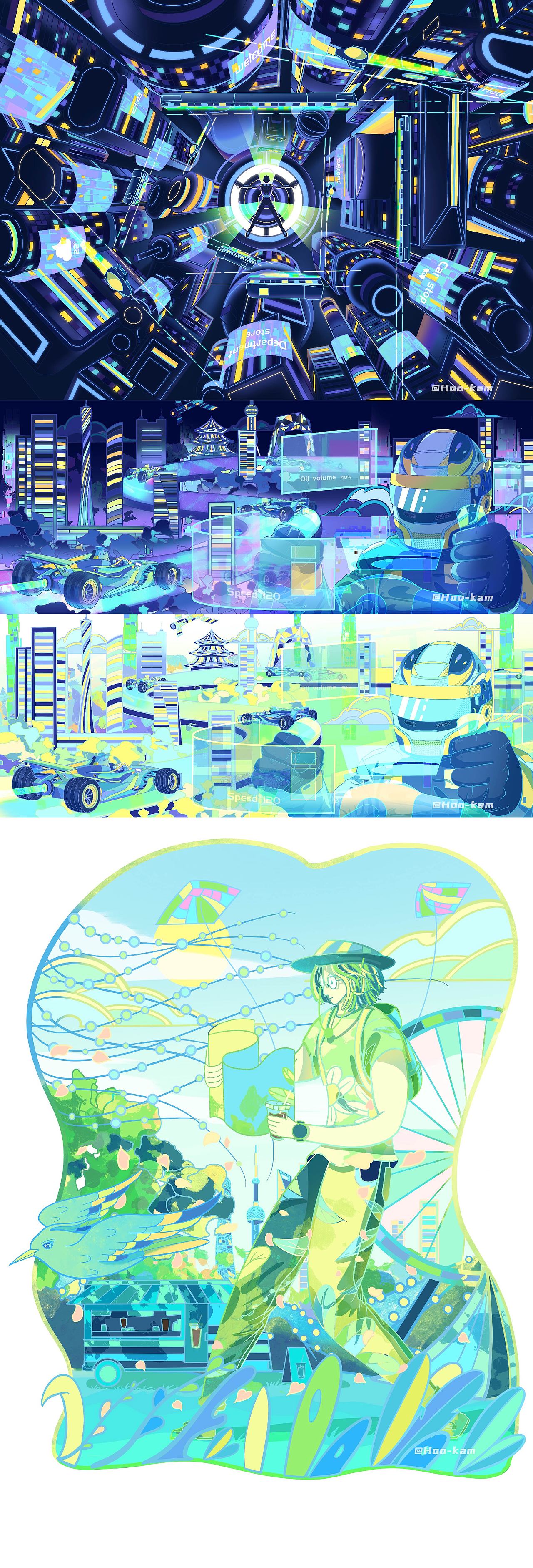 2022年中总结（图ZMzA3ODkyNTky） - 商业插画 - 站酷设计师Hookam原创素材 - 站酷ZCOOL