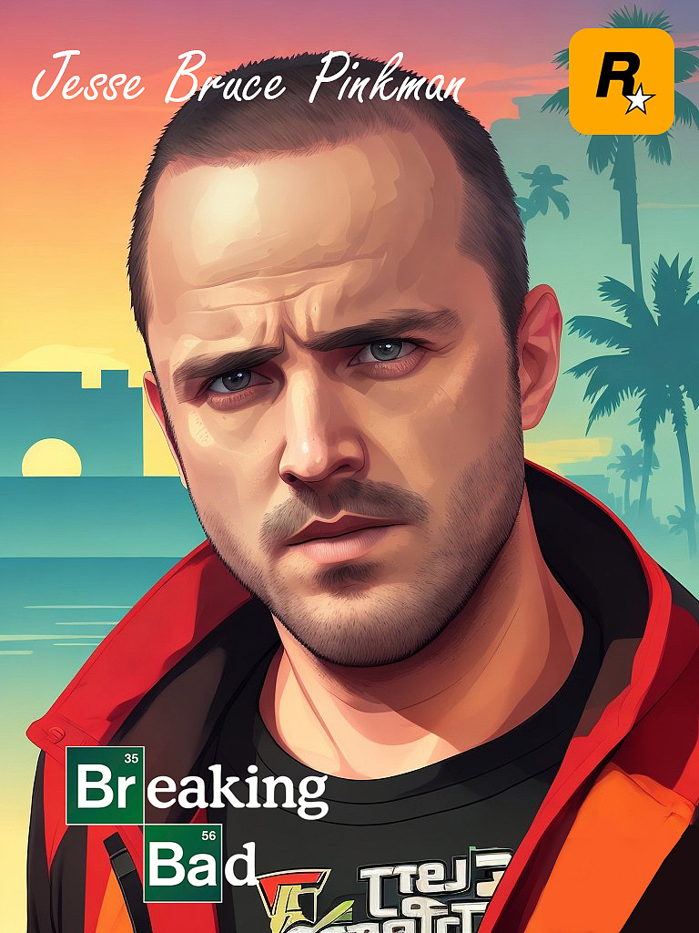 GTA版《絕命毒師》人物群像（圖ZMzU0MDQ4NTcy） - 藝術(shù)插畫 - 站酷設(shè)計師零度暗物質(zhì)原創(chuàng)素材 - 站酷ZCOOL