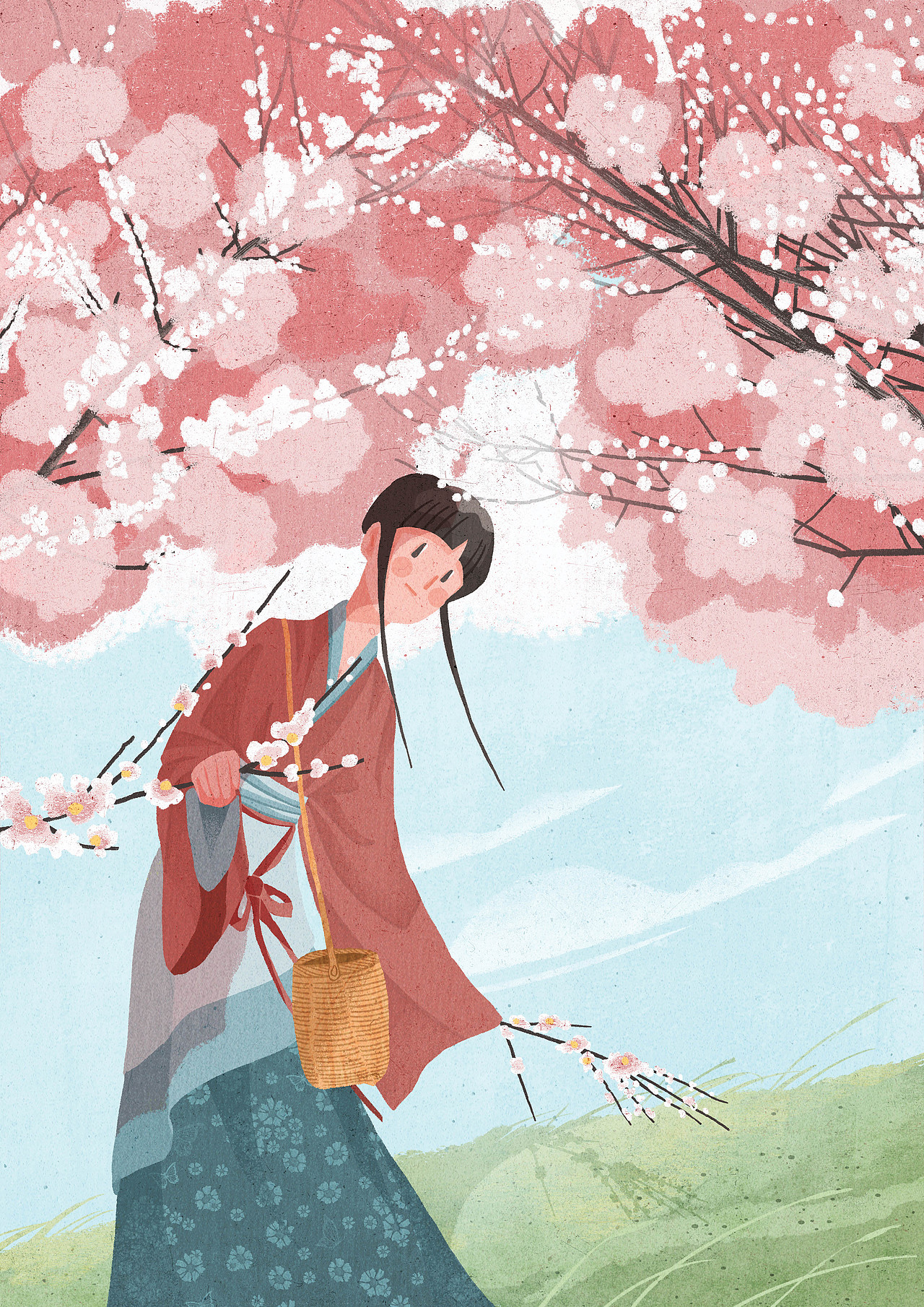 冰猫的春日之旅（图ZMjk3NTI3NzEy） - 商业插画 - 站酷设计师冰猫W原创素材 - 站酷ZCOOL