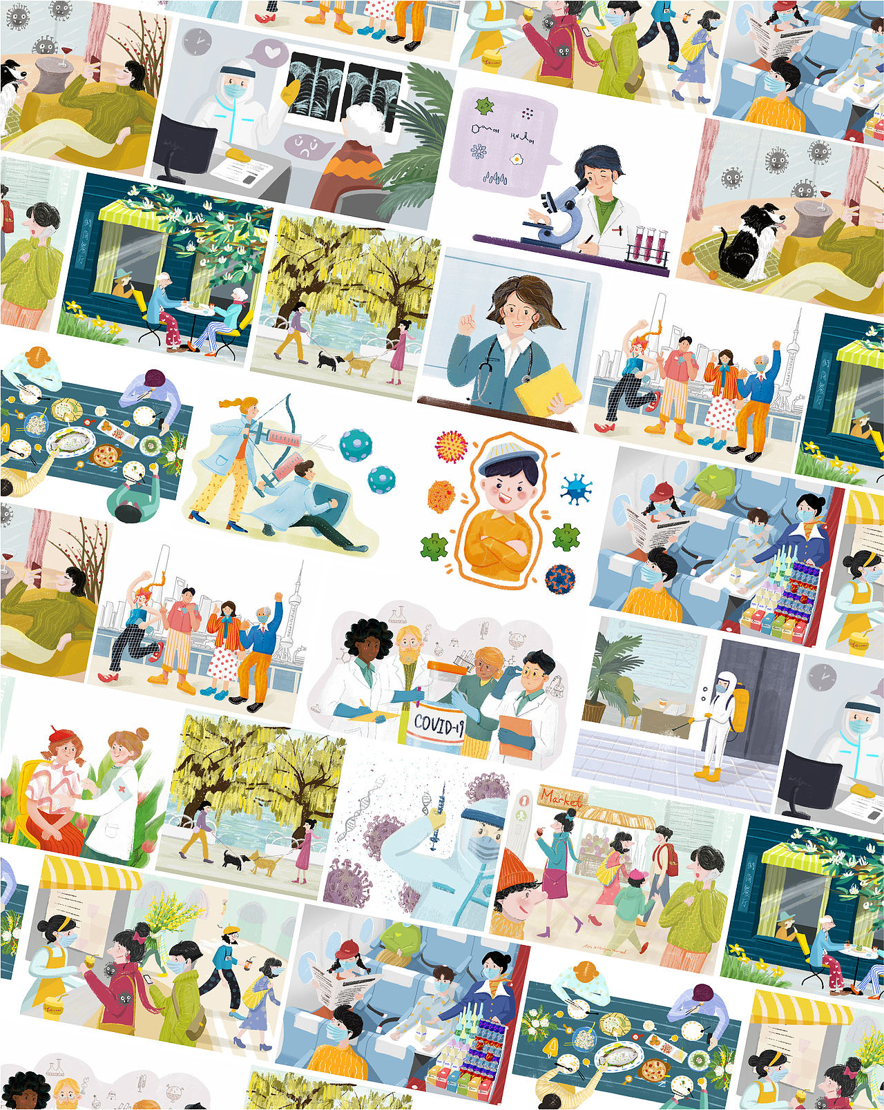 《张文宏支招防控新型冠状病毒》插画&封面设计（图ZMzExMDkxMjAw） - 商业插画 - 站酷设计师BetaLuLi原创素材 - 站酷ZCOOL