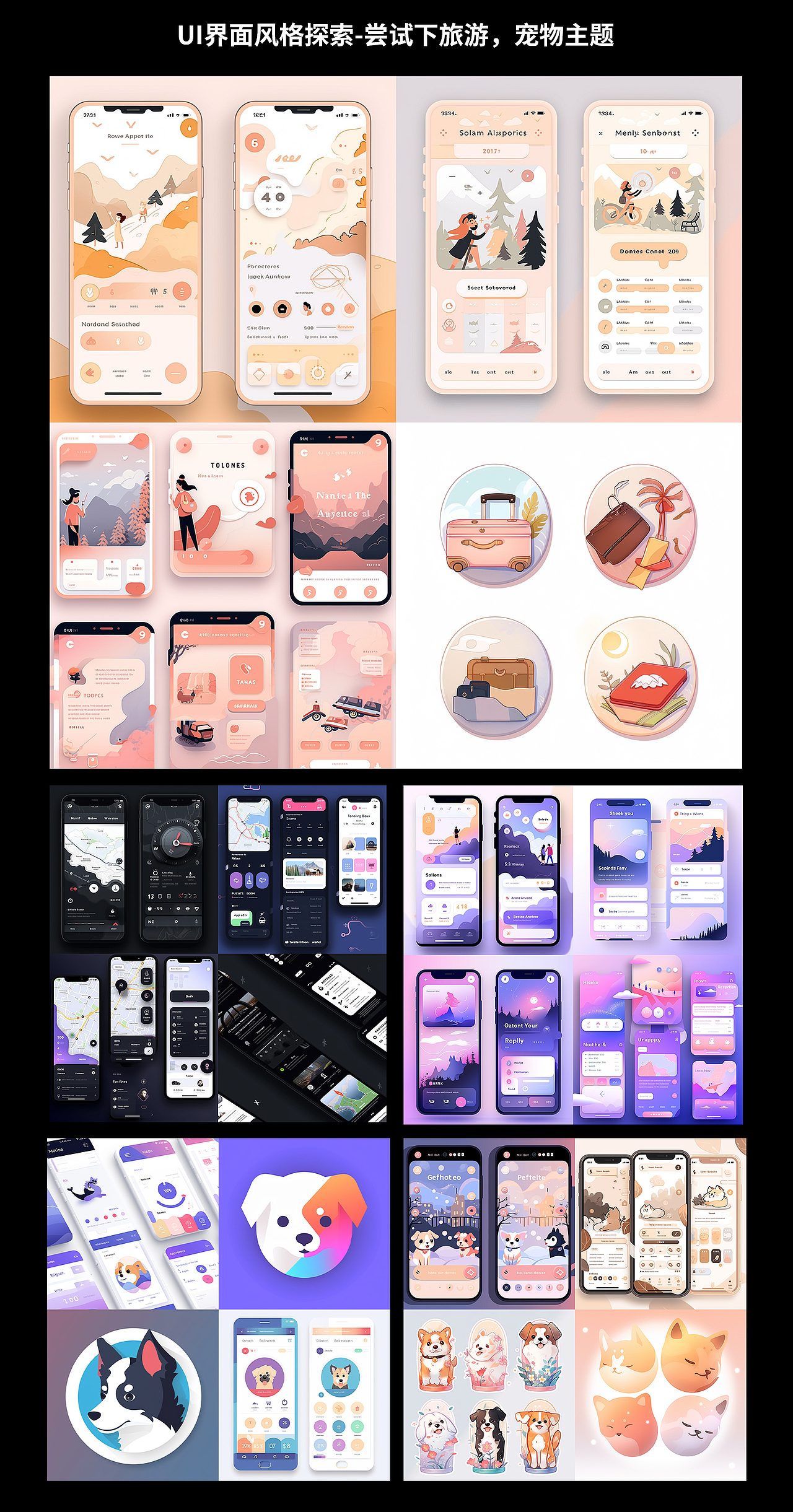 借助AI探索UI界面不同风格