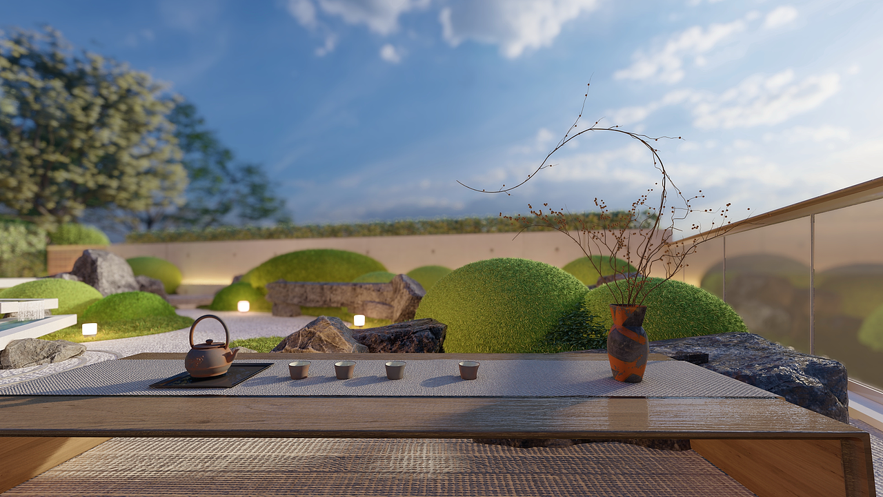 2023-11-01—LUMION效果图(禅意旱景)