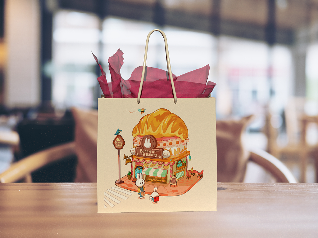 产品包装插画,温馨治愈系,小动物