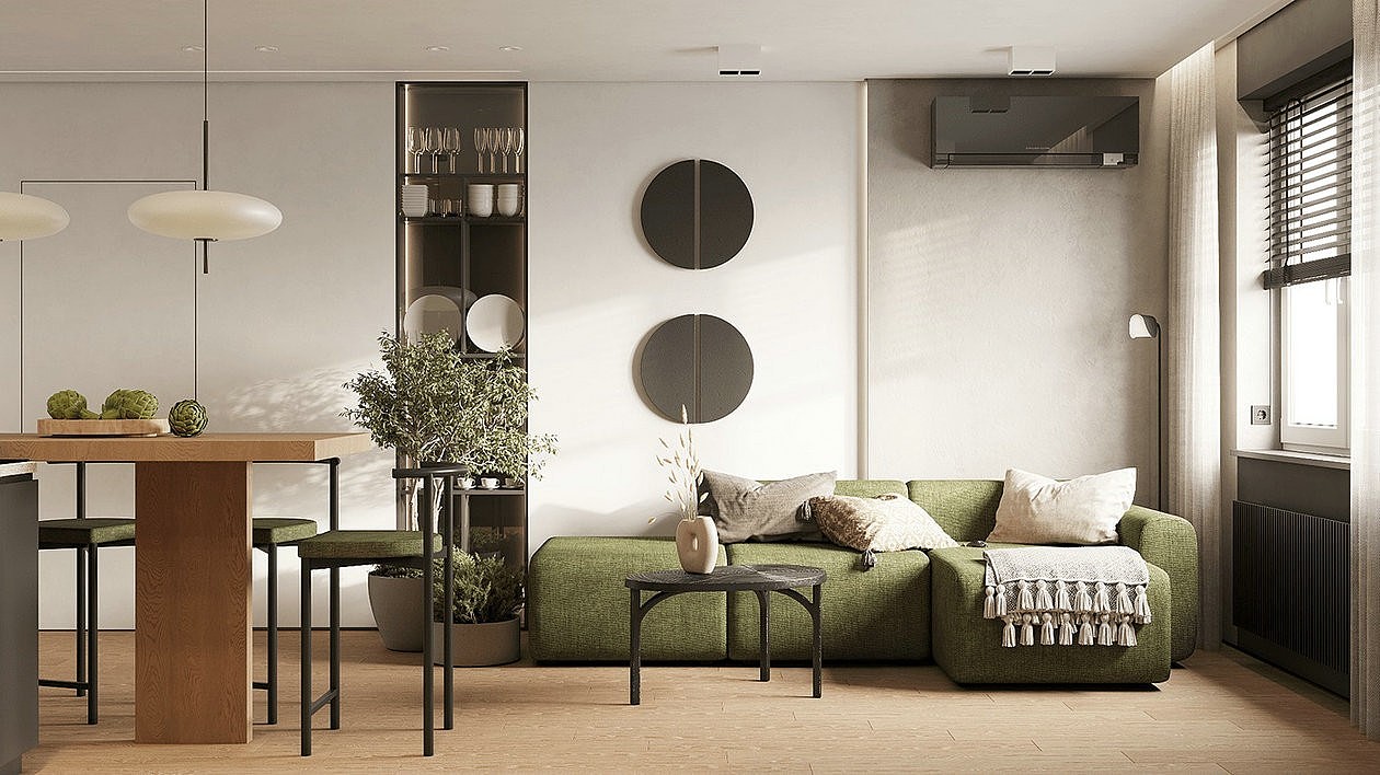 原木+绿色 捕捉时尚的清新与浪漫