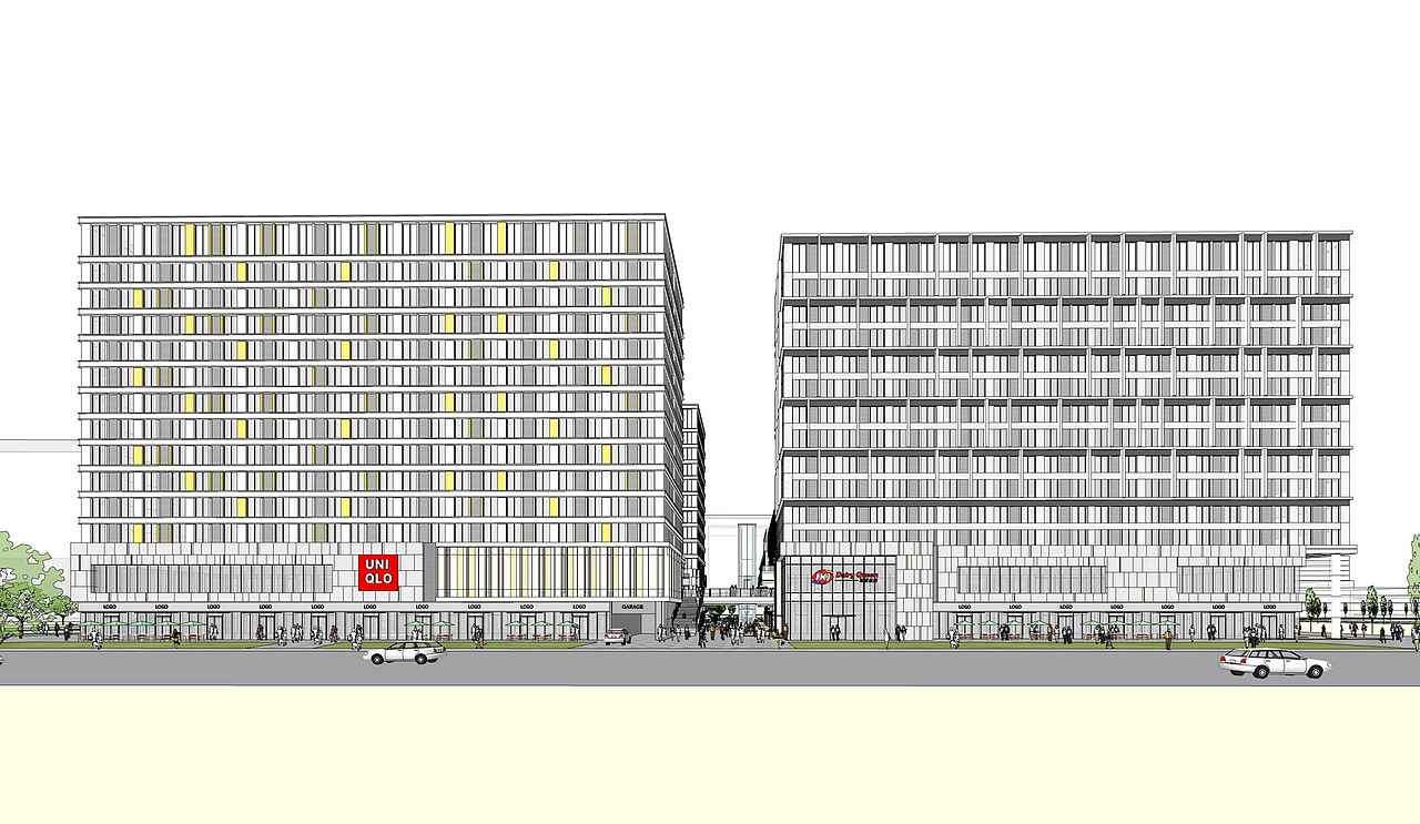 北京丽春湖酒店公寓综合体SU模型下载